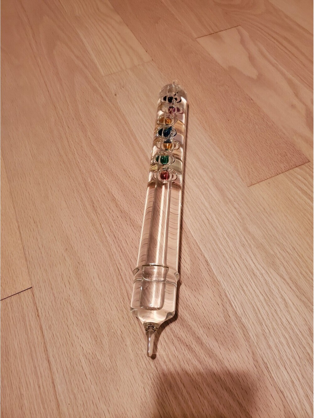 Vintage Galileo Thermometer with Colorful Floating Spheres